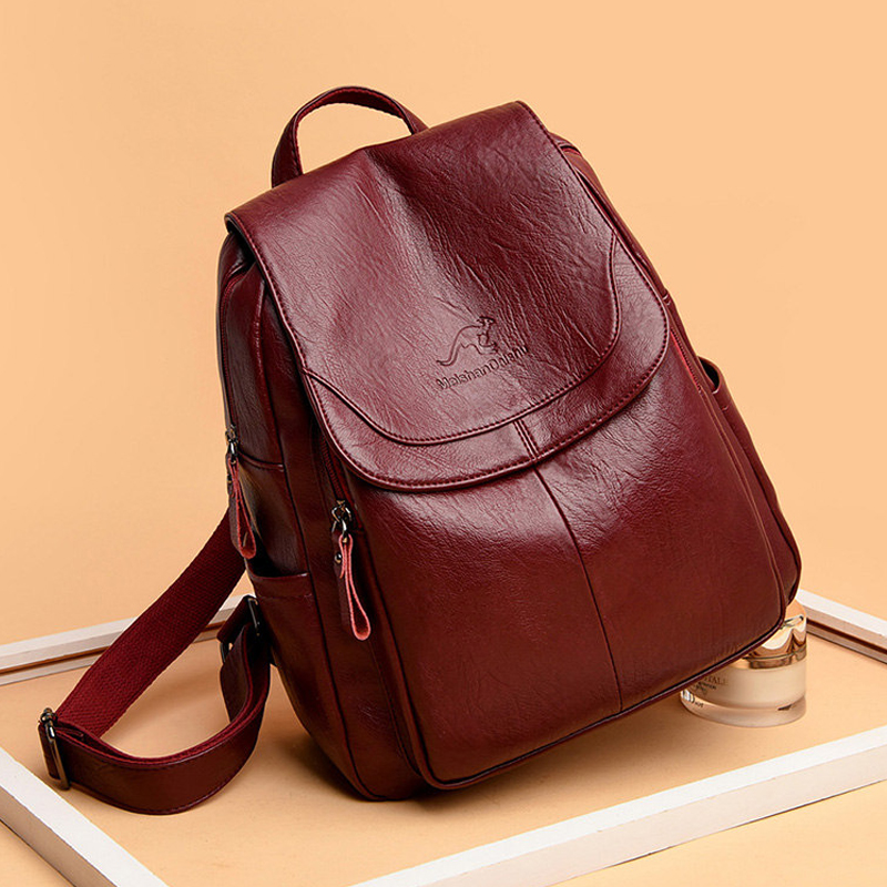 Tas ransel kulit lembut wanita - Leather Backpack Vintage ulasan dan harga