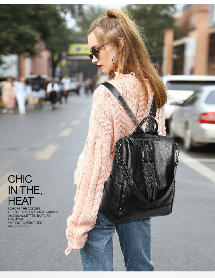 Ransel Kulit Lembut Wanita Tas - Mini Backpack Purse ulasan dan harga