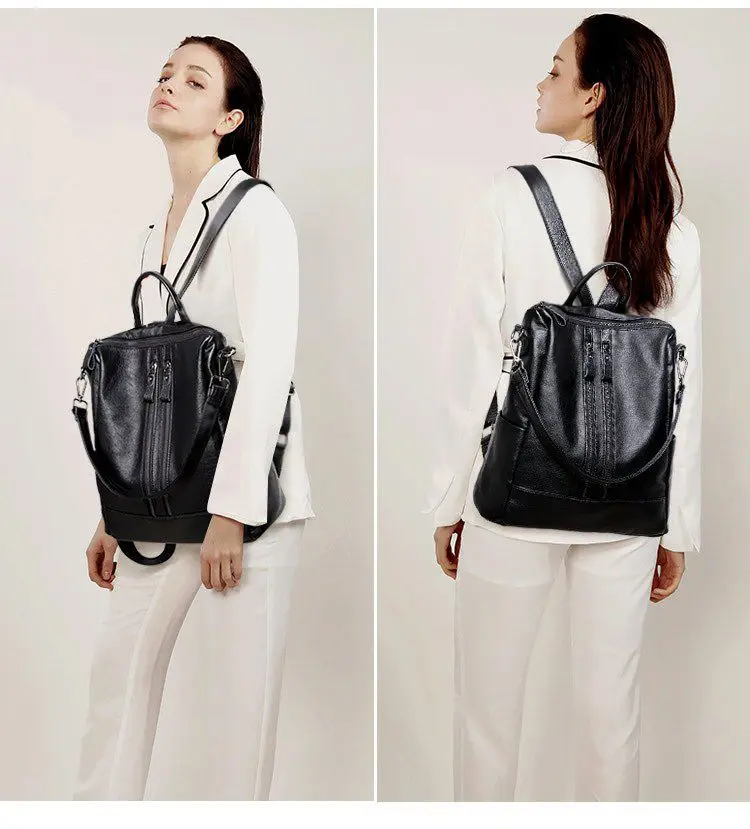 Ransel Kulit Lembut Wanita Tas - Mini Backpack Purse ulasan dan harga